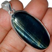 2" Blue Tiger Eye Pendants - BTEP297