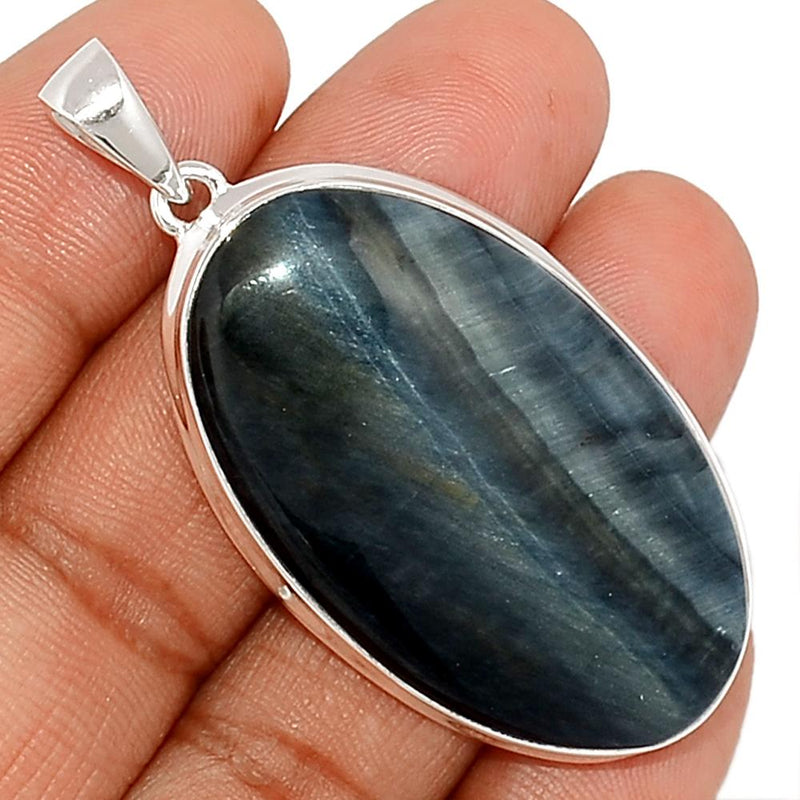 2.1" Blue Tiger Eye Pendants - BTEP524