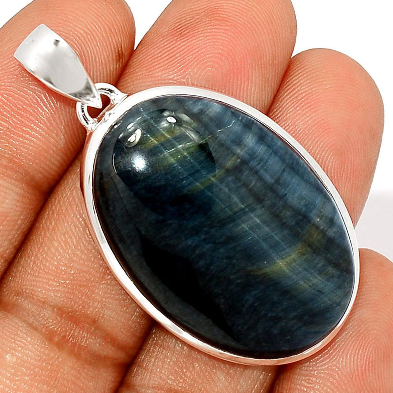 1.8" Blue Tiger Eye Pendants - BTEP586