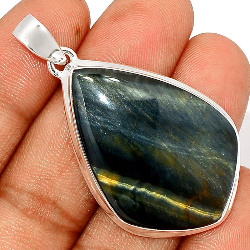 2" Blue Tiger Eye Pendants - BTEP588