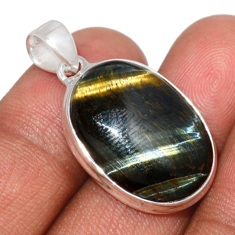 1.3" Blue Tiger Eye Pendants - BTEP783