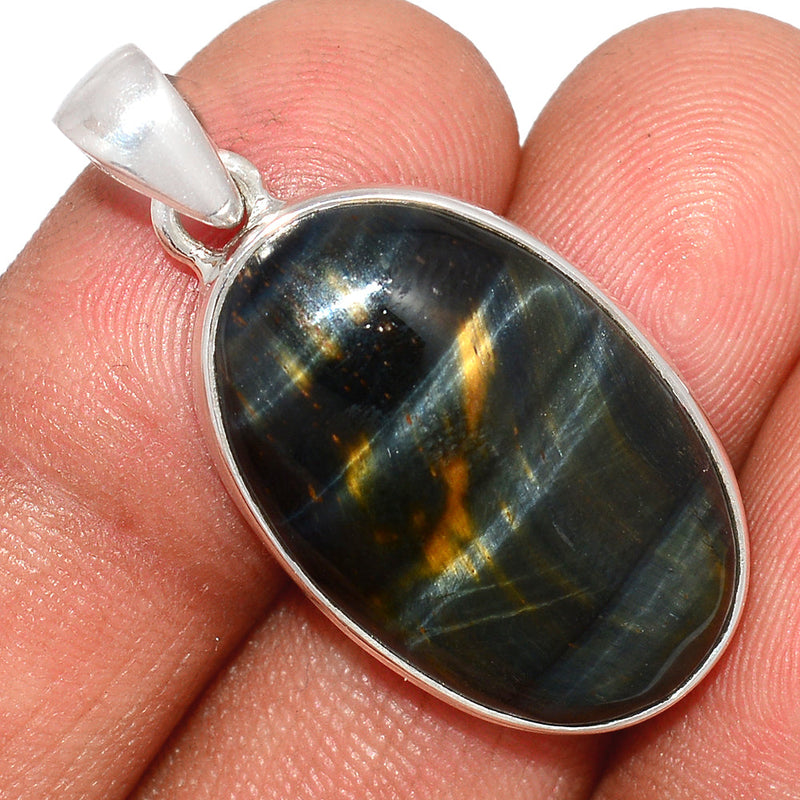 1.3" Blue Tiger Eye Pendants - BTEP784