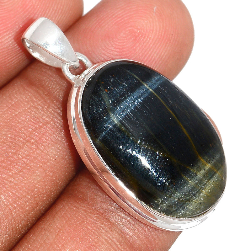 1.5" Blue Tiger Eye Pendants - BTEP800