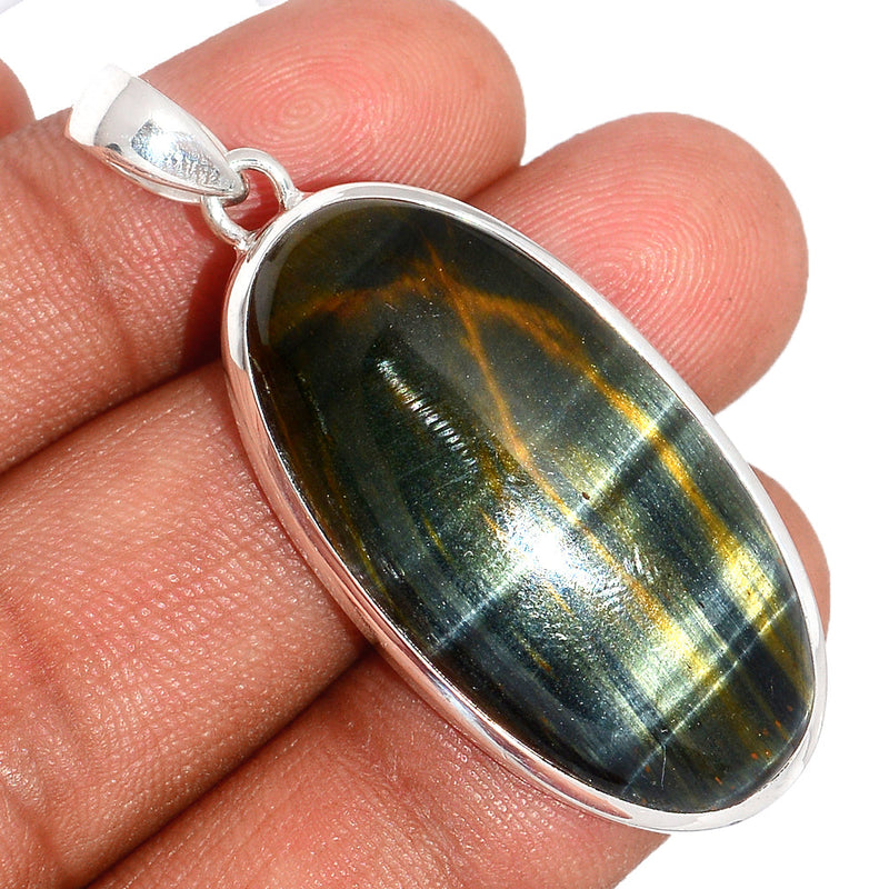 1.8" Blue Tiger Eye Pendants - BTEP817