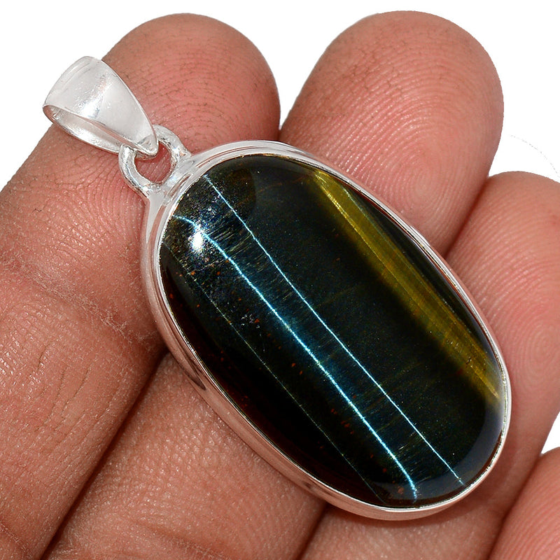 1.7" Blue Tiger Eye Pendants - BTEP834