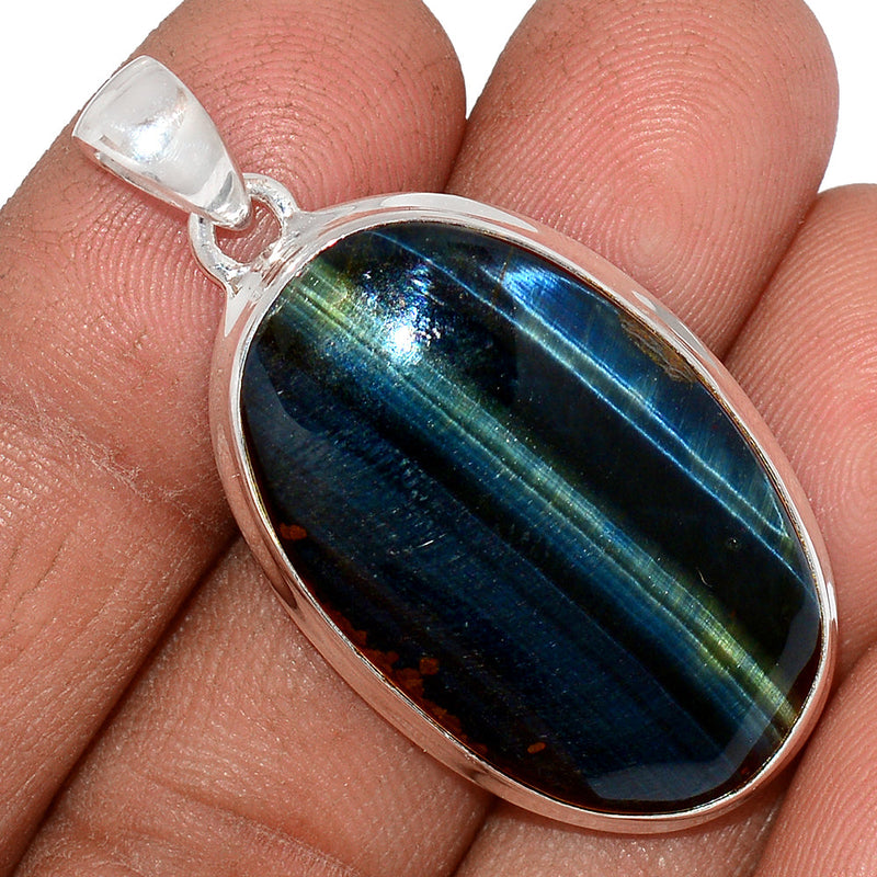 1.7" Blue Tiger Eye Pendants - BTEP835