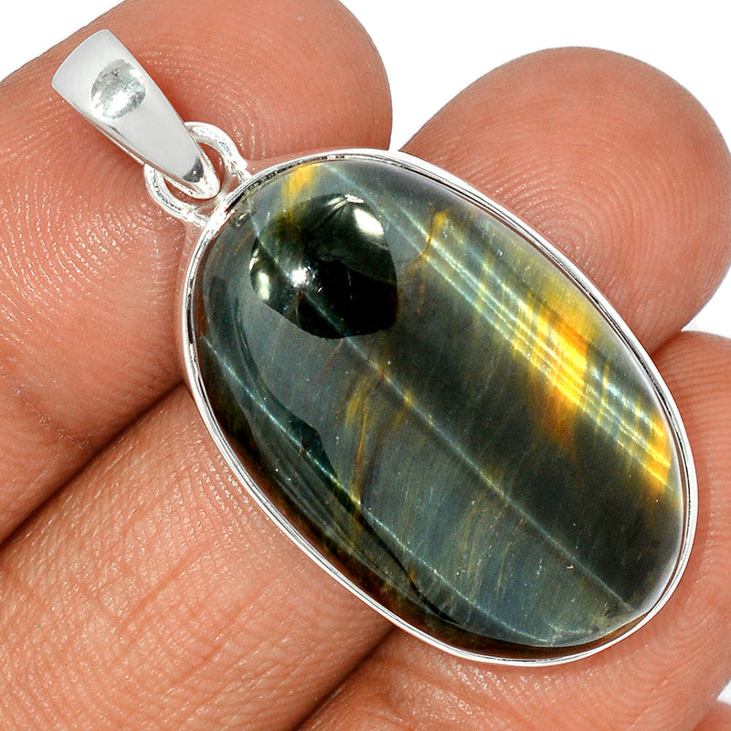 1.7" Blue Tiger Eye Pendants - BTEP917