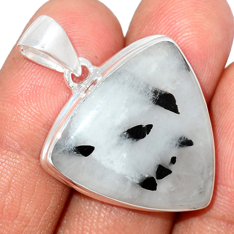 1.5" Black Tourmaline In Quartz Pendants - BTQP2