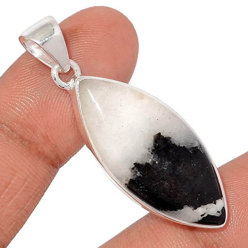 1.6" Black Tourmaline In Quartz Cabochon Pendants - BTQP52