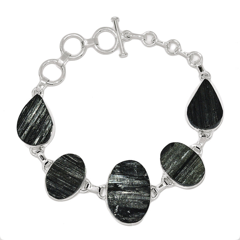 8.3" Black Tourmaline Rough Bracelets - BTRB55