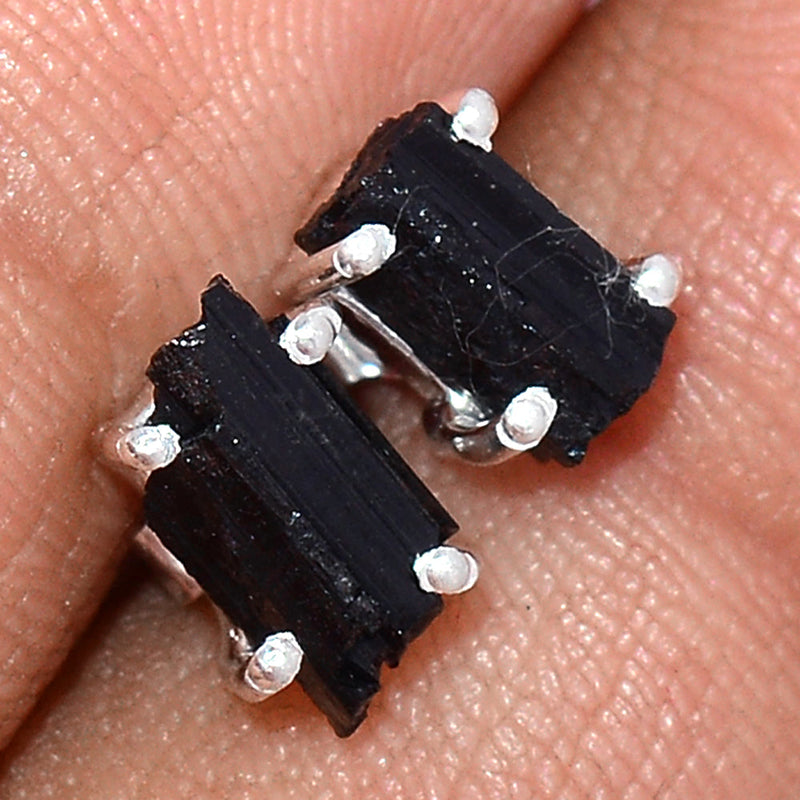 Claw - Black Tourmaline Rough Studs - BTRS100