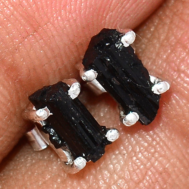 Claw - Black Tourmaline Rough Studs - BTRS105