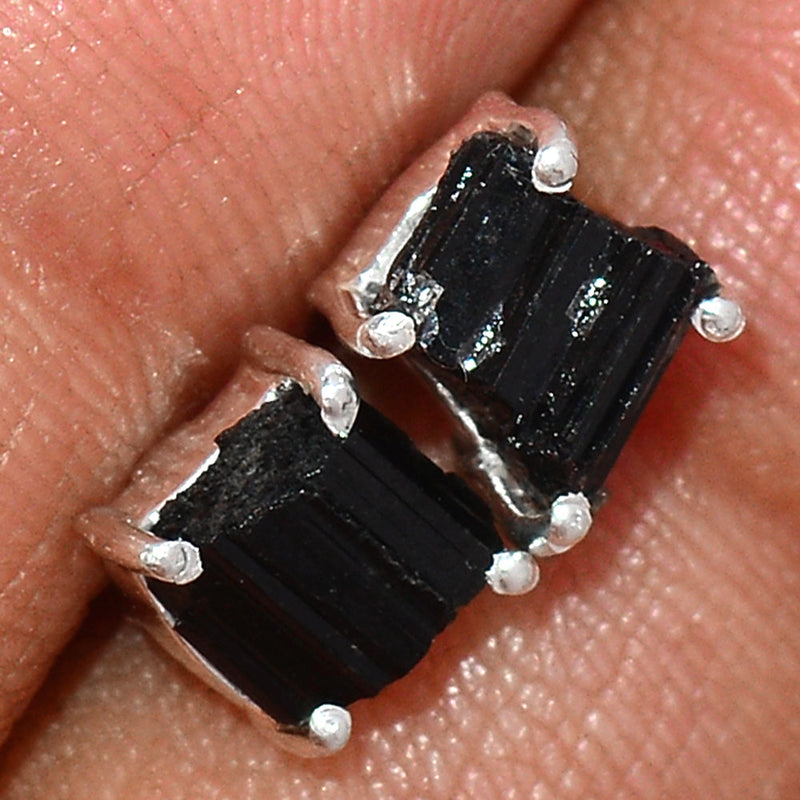 Claw - Black Tourmaline Rough Studs - BTRS106