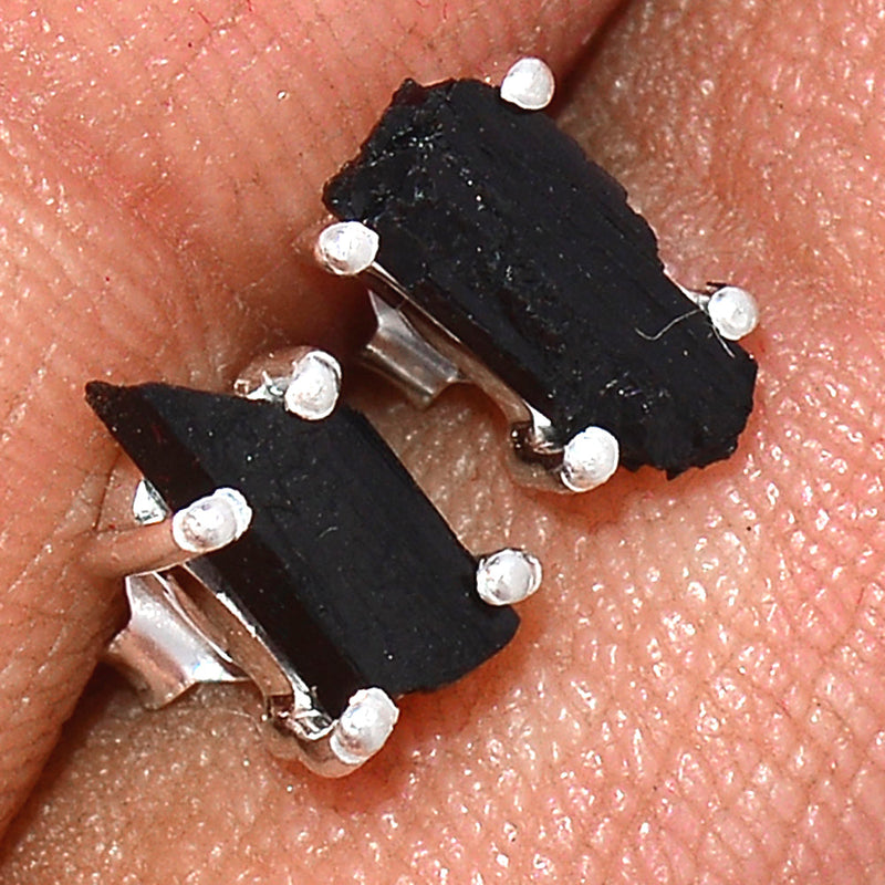 Claw - Black Tourmaline Rough Studs - BTRS107