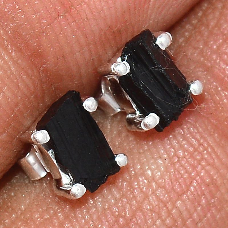 Claw - Black Tourmaline Rough Studs - BTRS108