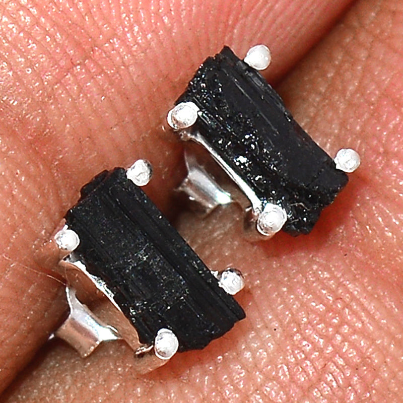 Claw - Black Tourmaline Rough Studs - BTRS110