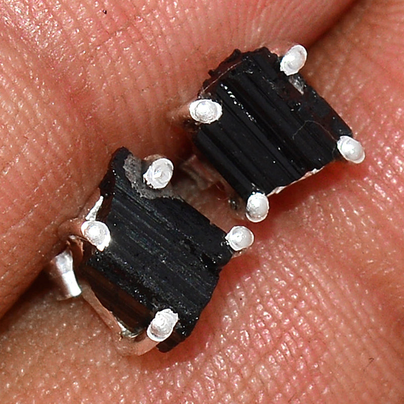 Claw - Black Tourmaline Rough Studs - BTRS113