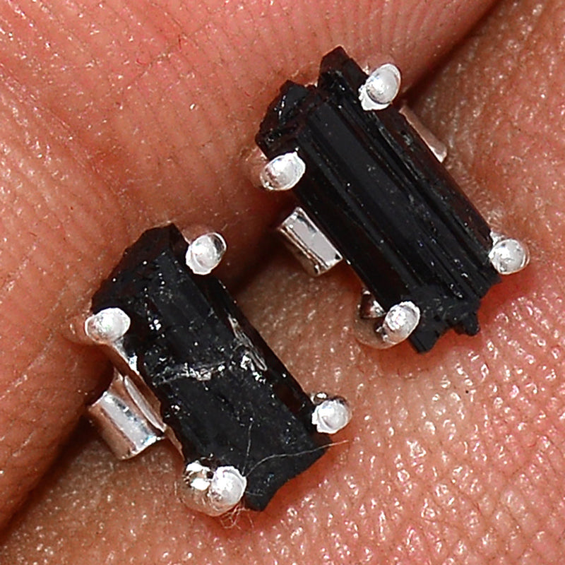 Claw - Black Tourmaline Rough Studs - BTRS116