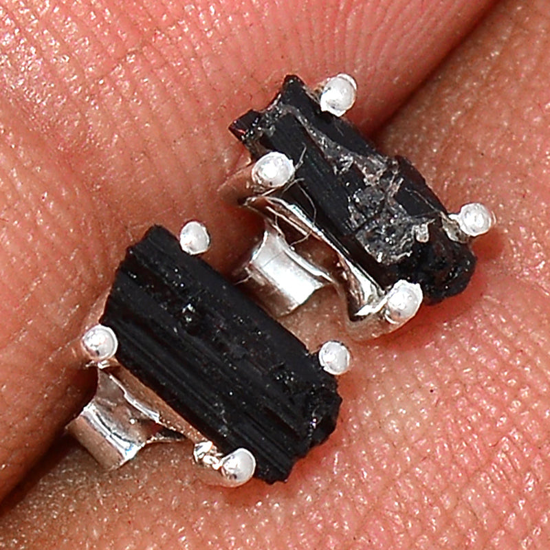 Claw - Black Tourmaline Rough Studs - BTRS121