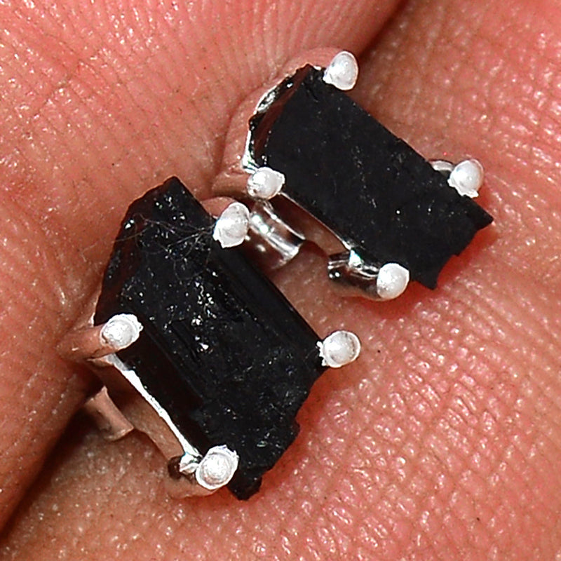 Claw - Black Tourmaline Rough Studs - BTRS122