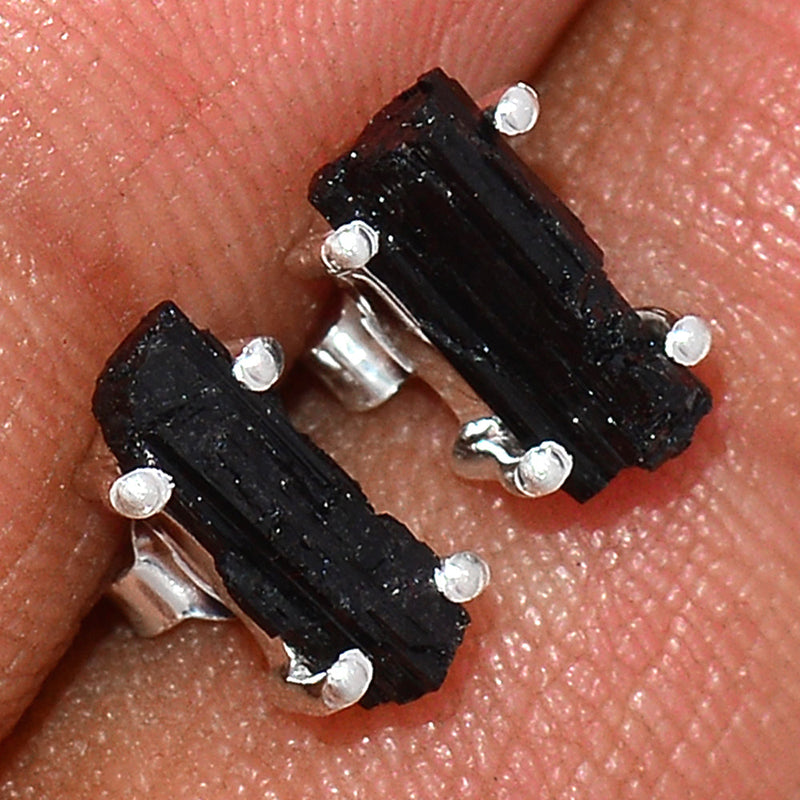 Claw - Black Tourmaline Rough Studs - BTRS124