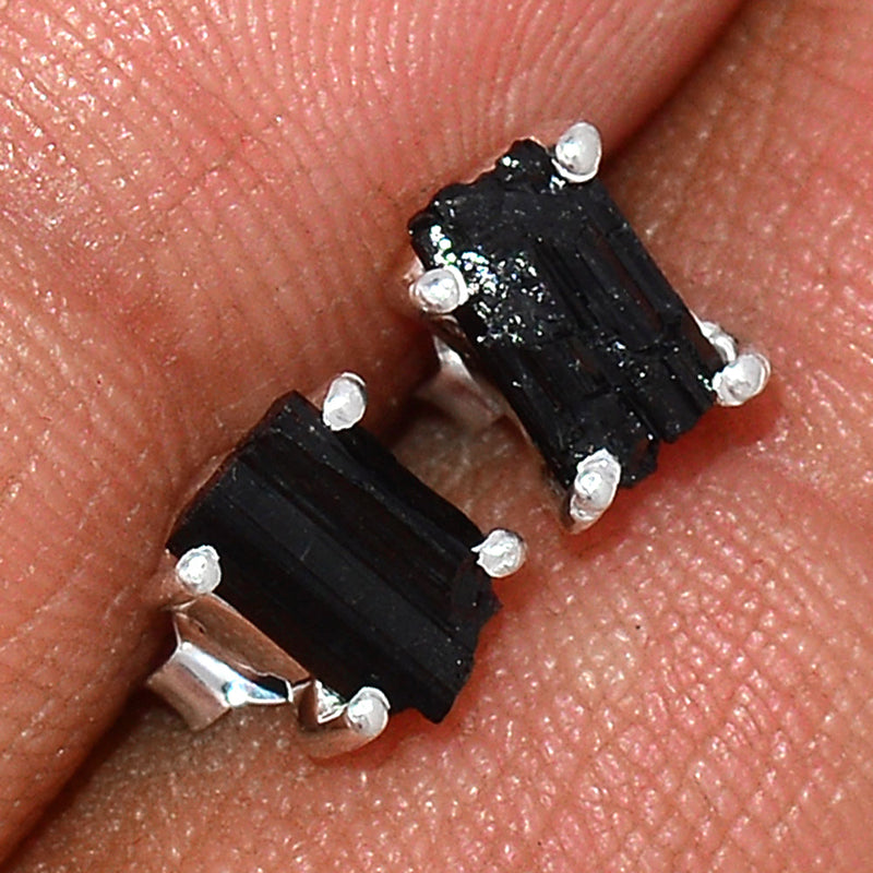Claw - Black Tourmaline Rough Studs - BTRS129