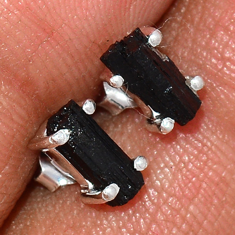 Claw - Black Tourmaline Rough Studs - BTRS131
