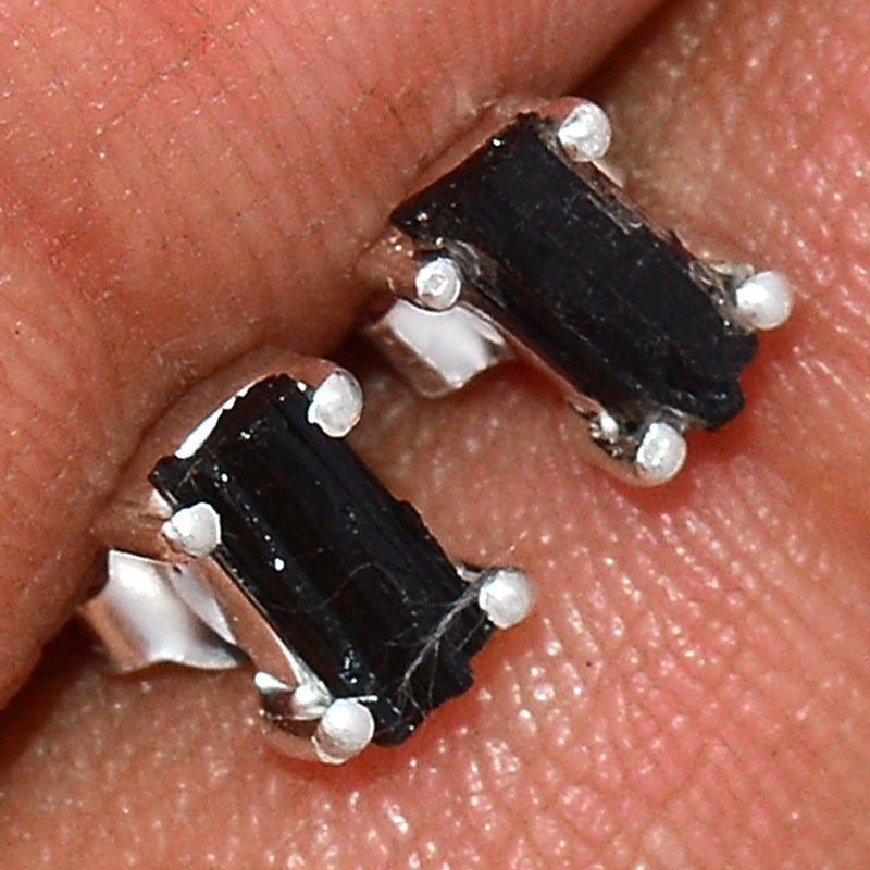 Claw - Black Tourmaline Rough Studs - BTRS134