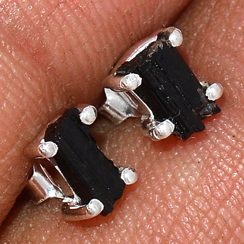 Claw - Black Tourmaline Rough Studs - BTRS151