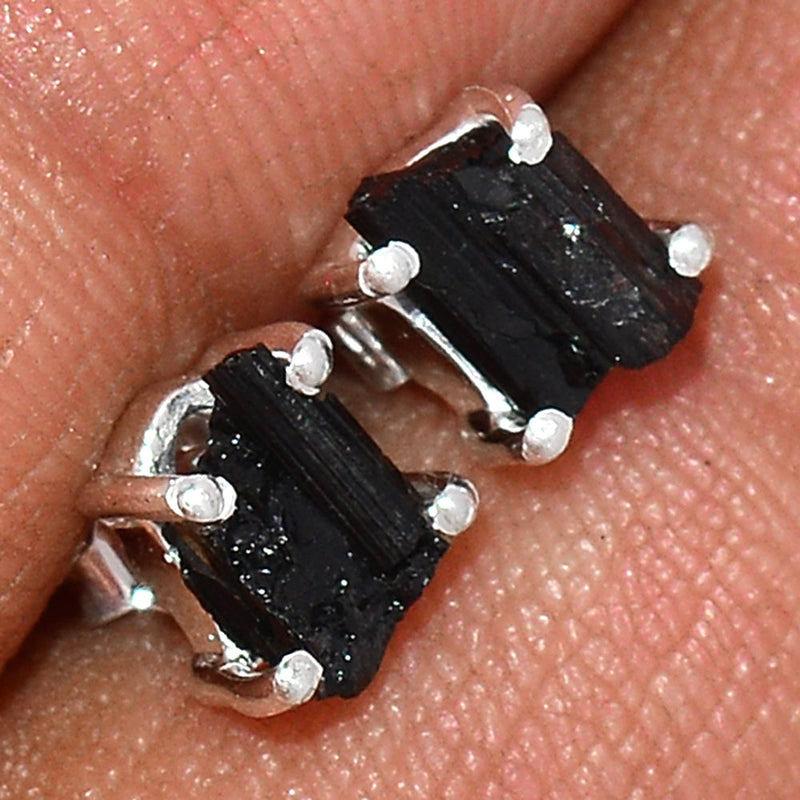 Claw - Black Tourmaline Rough Studs - BTRS152