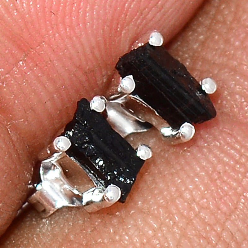 Claw - Black Tourmaline Rough Studs - BTRS23