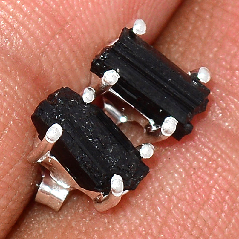 Claw - Black Tourmaline Rough Studs - BTRS40