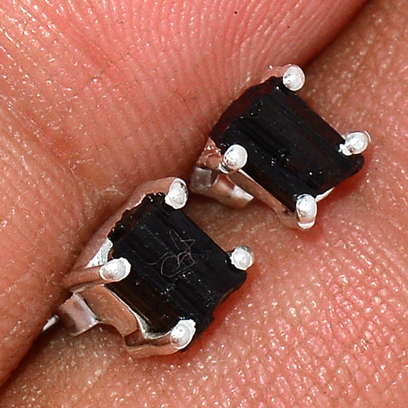 Claw - Black Tourmaline Rough Studs - BTRS53