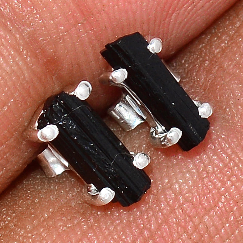 Claw - Black Tourmaline Rough Studs - BTRS54