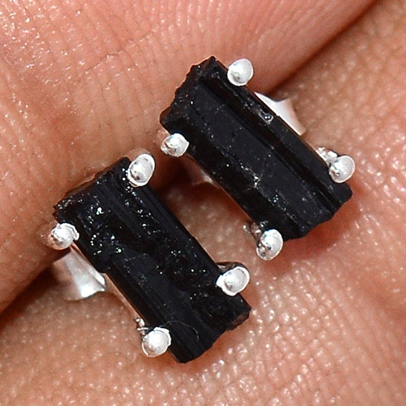 Claw - Black Tourmaline Rough Studs - BTRS57