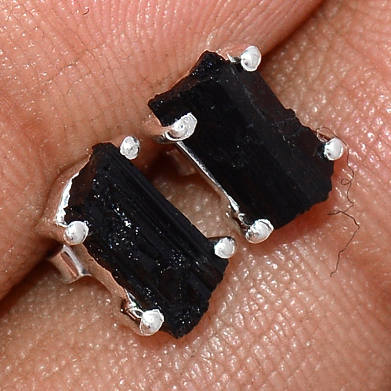 Claw - Black Tourmaline Rough Studs - BTRS58