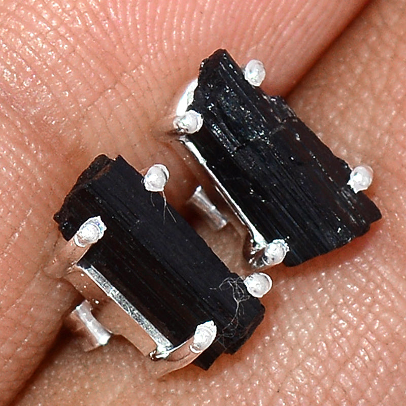 Claw - Black Tourmaline Rough Studs - BTRS61