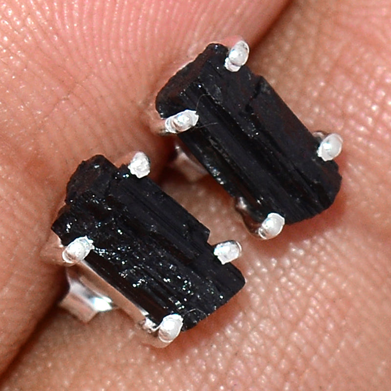 Claw - Black Tourmaline Rough Studs - BTRS62