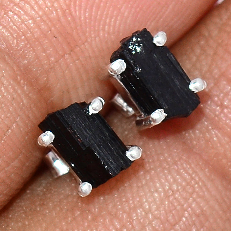 Claw - Black Tourmaline Rough Studs - BTRS64