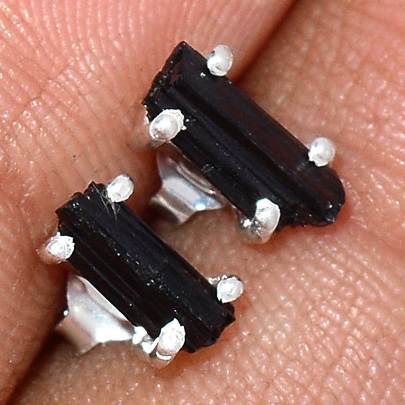 Claw - Black Tourmaline Rough Studs - BTRS68