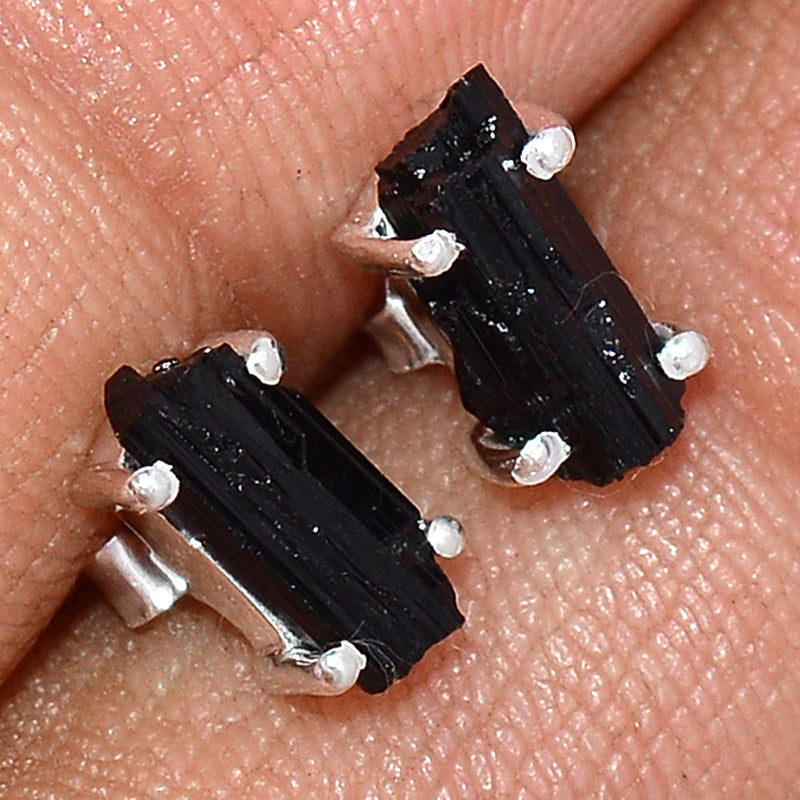 Claw - Black Tourmaline Rough Studs - BTRS70