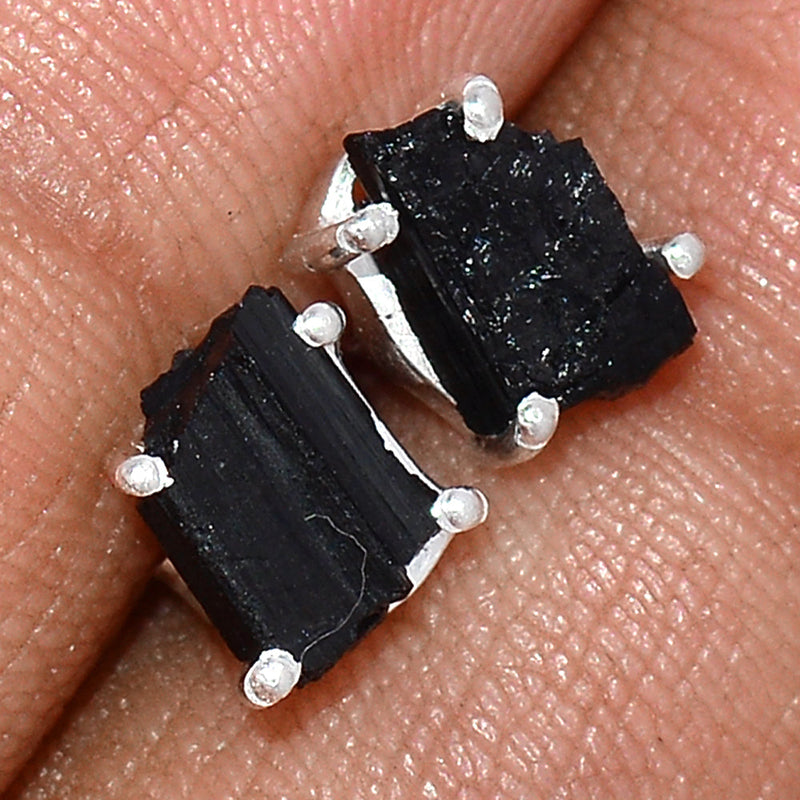 Claw - Black Tourmaline Rough Studs - BTRS71