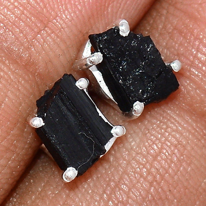 Claw - Black Tourmaline Rough Studs - BTRS71