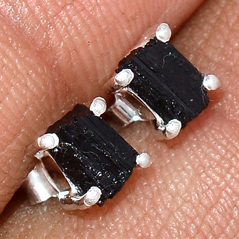 Claw - Black Tourmaline Rough Studs - BTRS72
