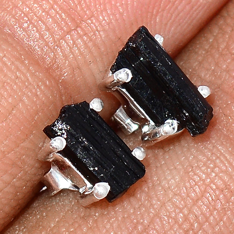 Claw - Black Tourmaline Rough Studs - BTRS74