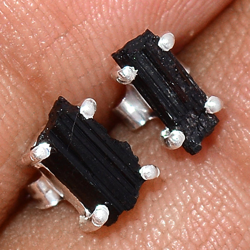Claw - Black Tourmaline Rough Studs - BTRS78