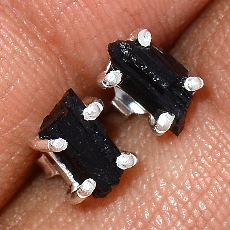 Claw - Black Tourmaline Rough Studs - BTRS81