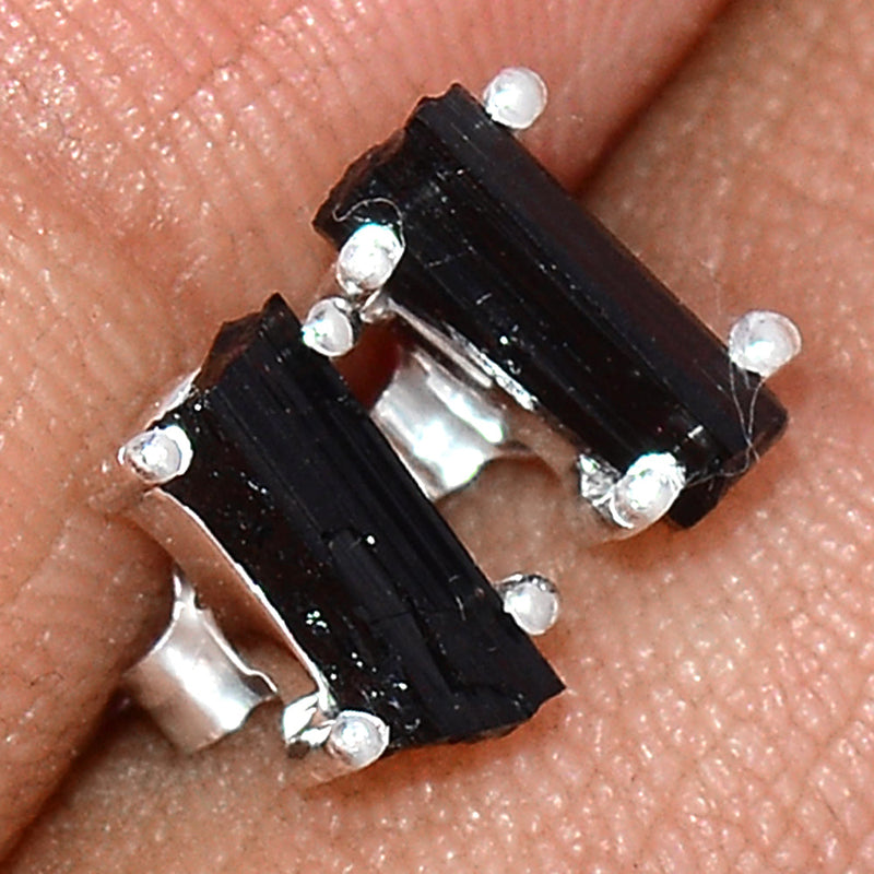 Claw - Black Tourmaline Rough Studs - BTRS84