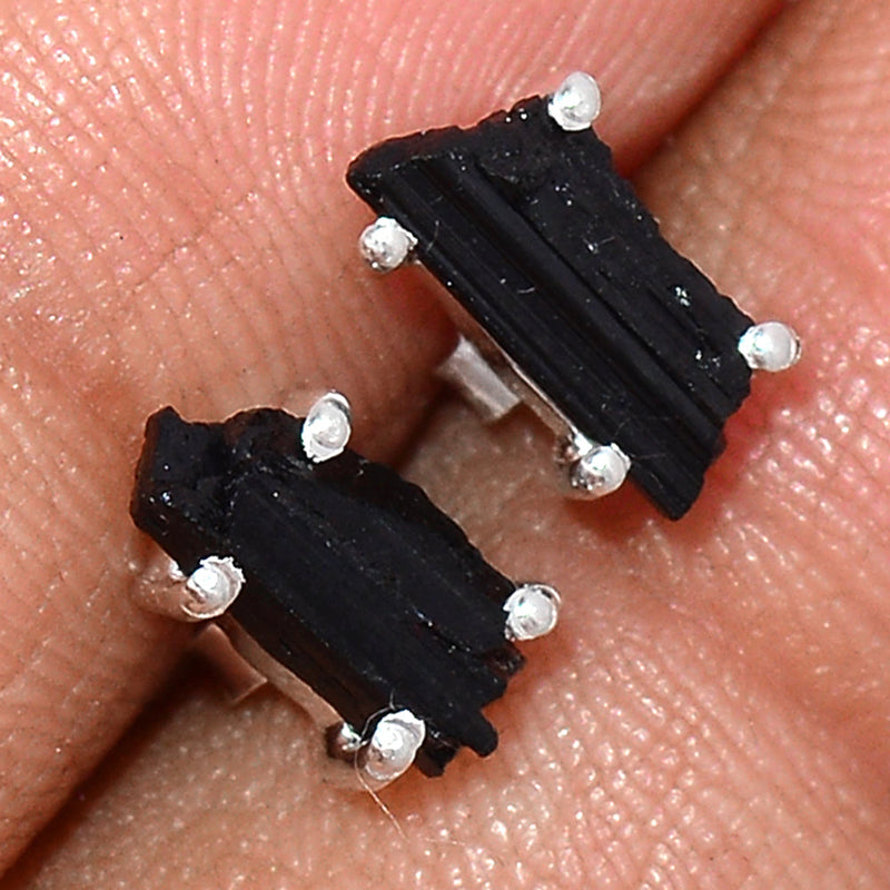 Claw - Black Tourmaline Rough Studs - BTRS86