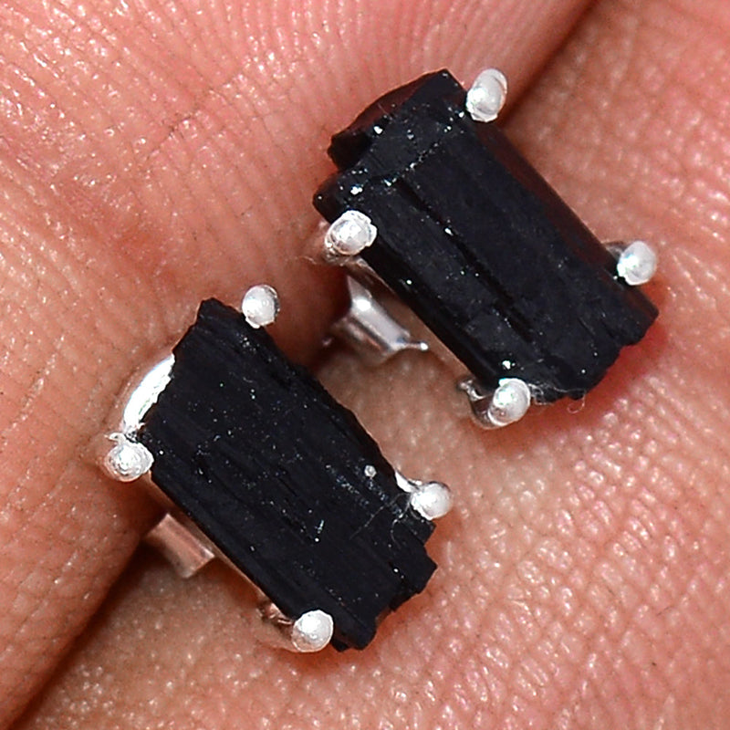 Claw - Black Tourmaline Rough Studs - BTRS89